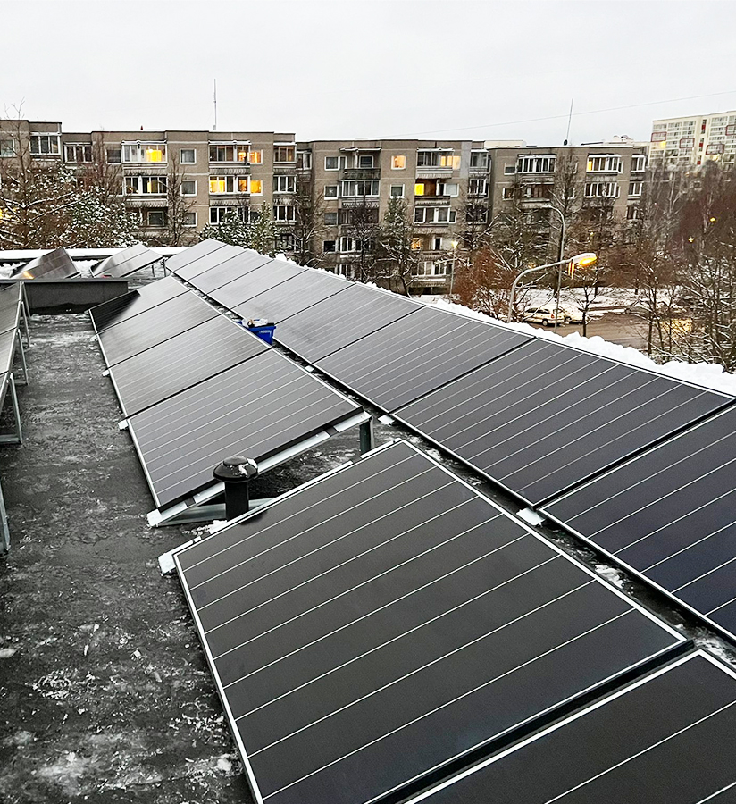 20-kW-Schindelmodul-Dachsystem in Litauen