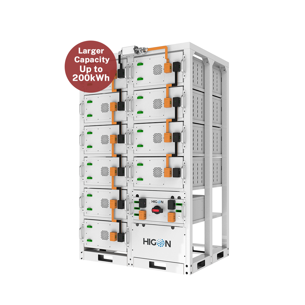 Hign Voltage Rack Pro BESS Kommerzielles Energiespeichersystem 130 kWh-200 kWh pro Cluster