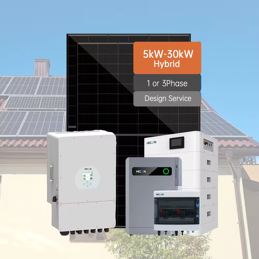 Higon Residential 5 kW 8 kW einphasiges Hybrid-Solarstromsystem